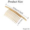 2PCS Alloy Hair Comb - Silver & Gold Headwear Side Comb for French Twist - Sparkle Styling Tools & Hair Accessories for Women & Girls view 2