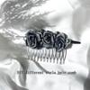 2PCS Alloy Hair Comb - Silver & Gold Headwear Side Comb for French Twist - Sparkle Styling Tools & Hair Accessories for Women & Girls view 3