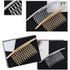 2PCS Alloy Hair Comb - Silver & Gold Headwear Side Comb for French Twist - Sparkle Styling Tools & Hair Accessories for Women & Girls view 4