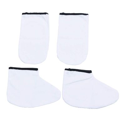 Beaupretty Paraffin Wax Mitts Paraffin Bath Treatment Terry Cloth Gloves Soft Thermal Beauty Hand Mittens Gloves 2 Pairs