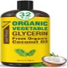 Seven Minerals, Organic Vegetable Glycerin - Big 32 fl oz Bottle - No Palm Oil, Made with Organic Coconut Oil - Therapeutical Grade Glycerine for DIYs - Hair, Nails & Skin Moisturizer - Non-Gmo view 1