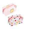 2 Pcs Cute Crystal Clear Cosmetic Bags, Travel Toiletry Clear Makeup Bags, Portable Makeup Brushes Kit Storage Bag, Waterproof Cartoon Organization For Women Girls (2-Piece Option A) view 1