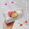 2 Pcs Cute Crystal Clear Cosmetic Bags, Travel Toiletry Clear Makeup Bags, Portable Makeup Brushes Kit Storage Bag, Waterproof Cartoon Organization For Women Girls (2-Piece Option A) view 4