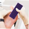 2pcs Pumice Stone Pedicure Tools Square Shape Hard Skin Remover for Hands Foot File Exfoliation (Purple) view 4