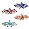 4 Pcs Shiny Rhinestone Spring Clip Hair Clip Elegant Temperament Flower Hairpin Woman Wedding Bridal Hair Accessory view 1