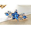 4 Pcs Shiny Rhinestone Spring Clip Hair Clip Elegant Temperament Flower Hairpin Woman Wedding Bridal Hair Accessory view 4