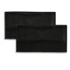 CM Extra Wide 5 Inches Soft Stretchy Yoga Fashion Headband, Black Color, 2 Pieces view 1