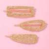 3 Pcs Geometric Metal Alloy Hair Pins Hair Women Styling Jewelry Simple Gold Barrettes Hair Clip Fashion Ladies Hair Accessories view 2