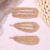 3 Pcs Geometric Metal Alloy Hair Pins Hair Women Styling Jewelry Simple Gold Barrettes Hair Clip Fashion Ladies Hair Accessories view 3