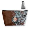 Primitive Cowboy Western Country Brown Star Rustic Make Up Bag Holder Portable Gift for Girls Women Large Capacity Cosmetic Train Case for Toiletry Digital Accessories Casual Travel Bag view 1