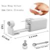 Nose Piercing Kit, Nose Pierce Kit Nose Piercing Gun Self Nose Piercing Gun Kit Nose Piercing Gun Kit Tool (White) view 4