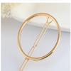 2 Pcs Simple Geometric Metal Hair Clip Large Alloy Circle Hairpins Barrettes Women Hair Accessories view 3