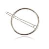 2 Pcs Simple Geometric Metal Hair Clip Large Alloy Circle Hairpins Barrettes Women Hair Accessories view 4