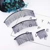 10 PCS Metal Wire Hair Clips and Barrettes - 10 Teeth/4cm Twist Bridal Combs, Veil Hair Pins for Wedding Party Bulk Pack for Women and Girls (Black) view 3