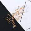 2 Pcs Simple Geometric Metal Hair Clip Hollow Pentagram Hairpins Barrettes Women Hair Accessories view 2