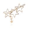 2 Pcs Simple Geometric Metal Hair Clip Hollow Pentagram Hairpins Barrettes Women Hair Accessories view 4