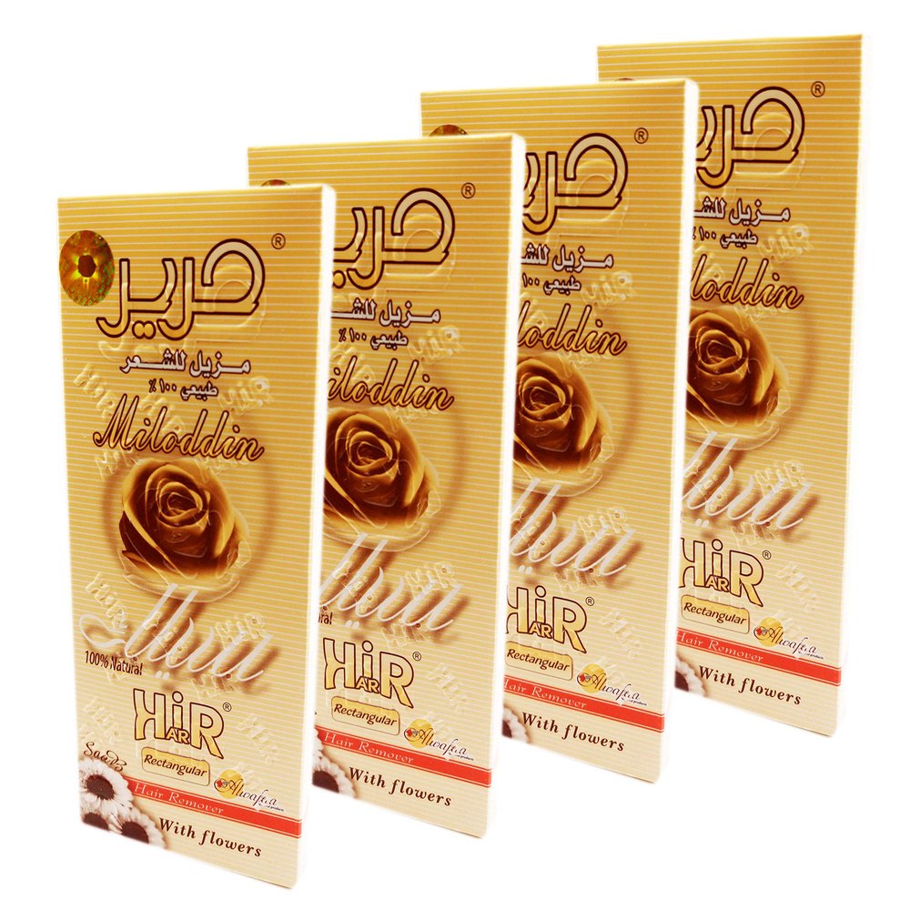 4 X 100 gm Harir Sweet Packets Sugaring Sugar Wax Hair Removal 100% Natural Paste for Bikini, Legs, Arms, Back And Face Body Hair Remove