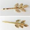 4PCS Gold Metal Leaf Hair Clips Bobby Pin Women Hair Pins Hair Clamps Wedding Party Hair Styling Accessories (A#) view 2