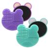 2Pack Color Removal Sponge, 2 in 1 Dry Makeup Brush Quick Cleaner Sponge - Make up Brush Cleaning Pad Mat (Purple+Mint Green) view 1