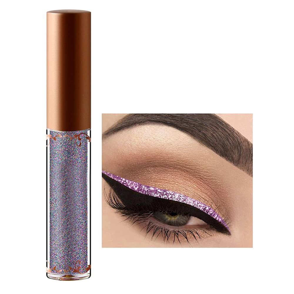 Alucy Eye Makeup Liquid, 12 Colors With Glitters With Glitter Metallized For Eyes(6#)