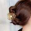 2 Pcs Women Retro Minimalism Imitation Pearl Hair Clip Geometric Metal Alloy Flower Claw Clip Hairpin Headwear Hair Accessories view 2