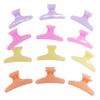 12 Pieces Plastic Hair Claw Clips Butterfly Hairdresser Clamp fit for Salon Hair Color Perm (Multicolor) view 1