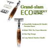 Grandslam Double Edge Safety Razor + 10 Blades Safety Razor with Handmade Long Natural Bamboo Handle Eco Friendly Safety Razors for Women/Men Ladies Shaver view 3