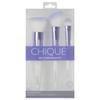 Chique Studio 3pc Complexion Makeup Brush Kit  Foundation, Blush & Contour Brushes for Flawless Coverage, Vegan & Cruelty-Free view 4