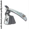 Exclusive Edition Silver Texture Engraved Unisex Straight Edge Shaving Razors view 1