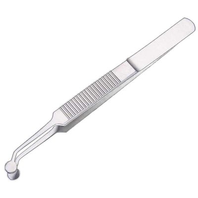 ZGORENDZ Premium Stainless Steel Arita Tauber Meibomian Gland Expressor Forceps Eyelid Massage Tweezers-Round Tip..