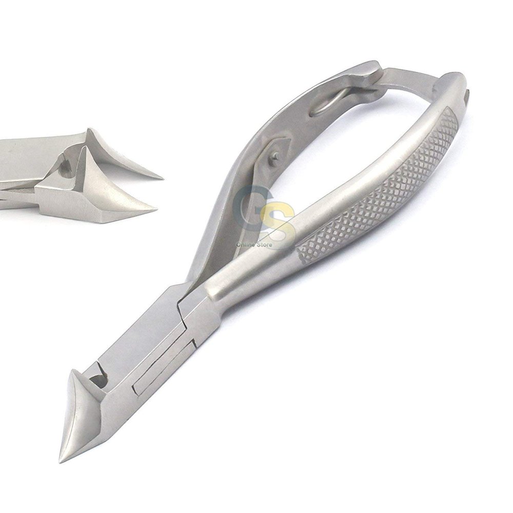 5-1/2" Stainless Steel Concave Double Spring Toe Nail Clippers with Lock by G.S ONLINE STORE