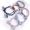 6 Pcs Fashion Women Imitation Pearls Hair Rope knotting Bow Hair Band Elastics Rope Hair Ring Ponytail Holder Headwear Hair Accessories view 2