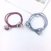 6 Pcs Fashion Women Imitation Pearls Hair Rope knotting Bow Hair Band Elastics Rope Hair Ring Ponytail Holder Headwear Hair Accessories view 4
