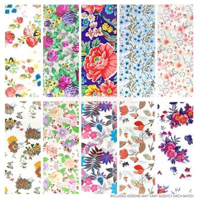 Daily Charme Nail Art Foil Paper (Bundle of 6) (Floral)