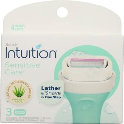 Schick Schick Intuition Sensitive Skin Womens Razor Refills with Vitamin E & Aloe, 3 Count, 3 Count