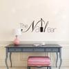 Removable Nail Art Wall Decal for Salon  Large Manicure Logo Sticker for Window or Wall  Self-Adhesive Vinyl Design for Nail Bar Decor, Beauty Spa or Shop Decoration  Easy to Apply (Black, 57x22cm) view 2