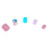 Claire's Mixed Marble and Glitter Square Press On Faux Nail Set - 24 Pack view 1