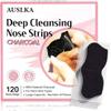 AUSLKA Blackhead Pore Strips,(120 Counts) Blackhead Remover - Deep Cleansing Charcoal Strips - Black Head Nose Strips - Black Head Remover view 1