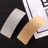 2 Pcs Fashion Metal Hair Clip Wide Side Rectangular Glossy Brushed Spring Clip Hairpins Women Hair Accessories view 2