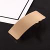 2 Pcs Fashion Metal Hair Clip Wide Side Rectangular Glossy Brushed Spring Clip Hairpins Women Hair Accessories view 3