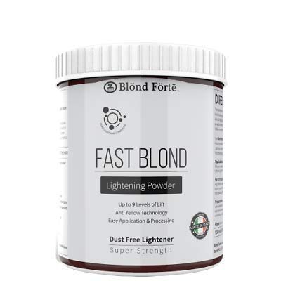FAST Blonde (10 Minutes) Tub 9+ Level Hair Lightener Powder, Lightening Bleach for Dark, Brown, or Black Hairstyles, 17.6 oz