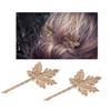4PCS Gold Metal Leaf Hair Clips Bobby Pin Women Hair Pins Hair Clamps Wedding Party Hair Styling Accessories (C#) view 1