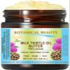 Botanical Beauty MILK THISTLE OIL BUTTER Silybum marianum 100% Natural for FACE, SKIN, BODY, HAIR, NAILS, Foot Care. Foot Oil butter, Skin Moisturizer (4 Fl Oz) view 1