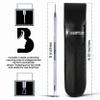 Lancet for Facial Milia Remover and Whitehead Extractor. Double Ended Angled Circle Loop & Sharp Needle Pimple Popper Tool. Dermatologists Recommended Design and Comes with Synthetic Leather Storage view 4