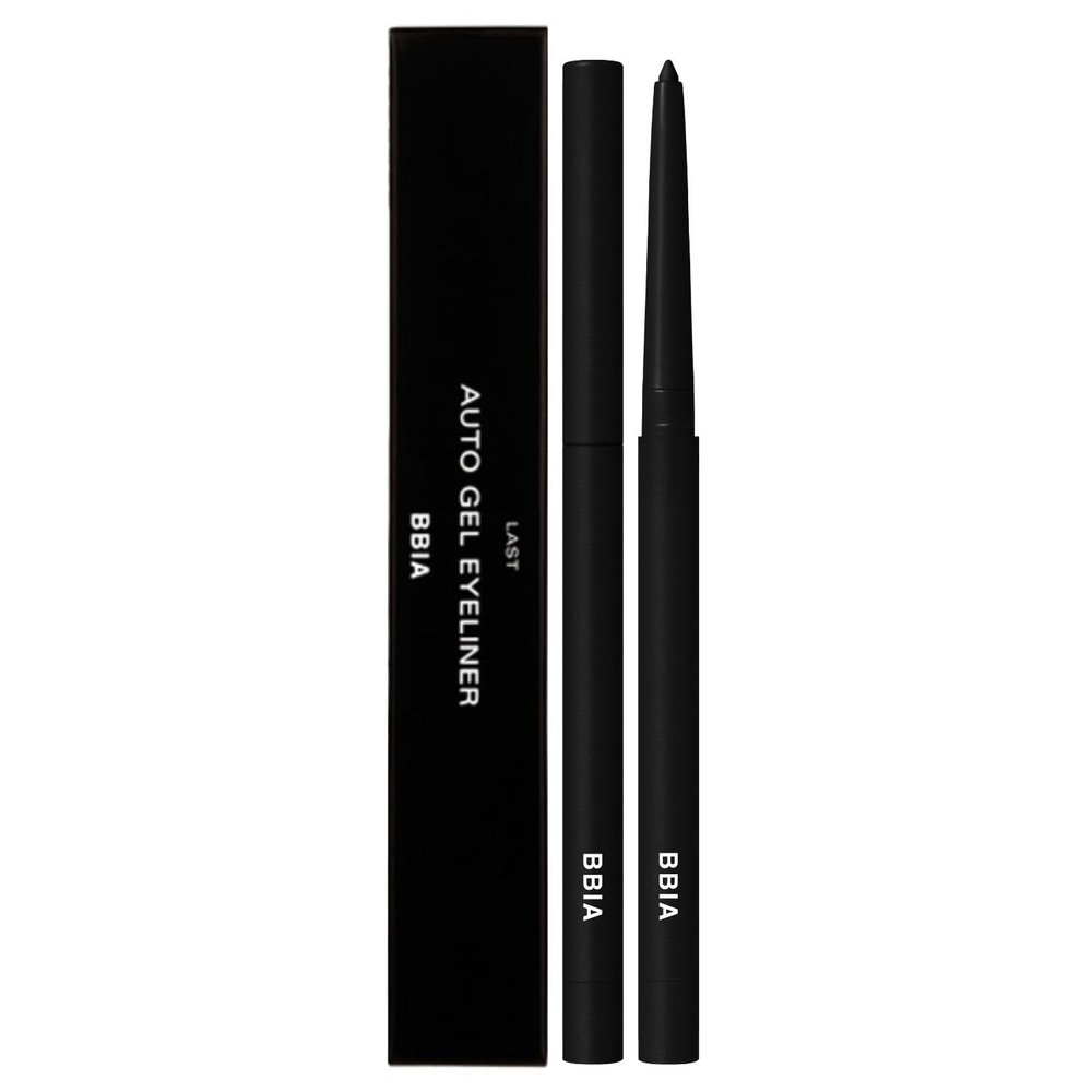 BBIA Last Auto Gel Eyeliner 17 Color Multi-Use Longwear & Waterproof Mechanical Eye Liner Easy Drawing with Smooth Texture Smudge-Resistant Shadow & Glitter Vegan Korea Eye Makeup (01 NOIR)