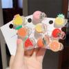 10Pcs Cute Fruit Vegetable Hair Claws For Women Children Headwear Mini Hairpins Transparent Barrettes Hair Accessories view 3