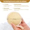 Exfoliating Loofah Sponge Pads Face loofa Brush 6 Pack 3.15 inches Made of 100% Natural Luffa Body and Facial Scrub Pad Personal Care Close Skin for Men and Women for Bath Spa and Shower view 4