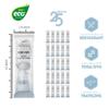 FabbPro Oshibori Moist Terry Cotton Refreshment Towels (25 Pack, 8 x 8 Inches) - White Pre-moistened Towels to Use Hot or Cold (Unscented) view 3