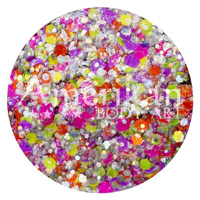 Amerikan Body Art Glitter Creme - Orion (15 gm), Cosmetic Polyester Glitter in Creamy Base, Great for Face Paint, Glamour Makeup