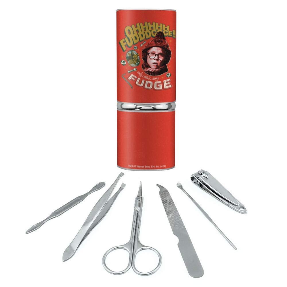 A Christmas story Only I didn't say Fudge Stainless Steel Manicure Pedicure Grooming Beauty Care Travel Kit